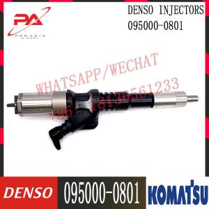 China 095000-0801 6156-11-3100 Common Rail Diesel Injector For Komatsu Excavator PC450LC-7 WA470-5 factory