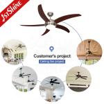 30W Motor 52 Inch LED Ceiling Fan Light DC Motor With 5 MDF Blades