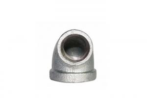 Square Head Beaded Malleable Iron Elbow BS Threaded Pipe Connectors