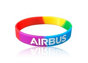 China Segmented Sports Silicone Wristbands Debossed In Fill Colors For Women Men factory