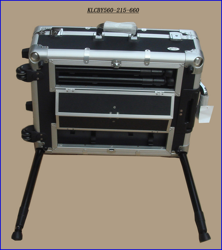 Rolling Makeup Desk Case with Lighted Mirror KLCBY560-215-660