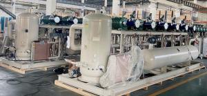 China 6 Parallel 405Hp Condensing Unit With Screw Compressors Rack factory