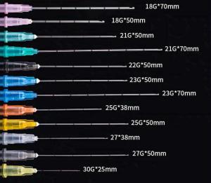China Hyaluronic Acid Dermal Filler Disposable Cannula Piercing Needles factory