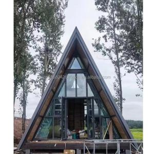 China Customized Color Steel Frame Modern Luxury Design Prefabricated Wooden Garden Chalet Tiny Modular Prefab Houses Villa for Shop factory