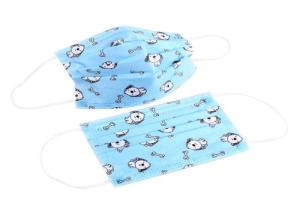 China Windproof Children's Disposable Face Masks Fluid Resistant Keep Warm factory