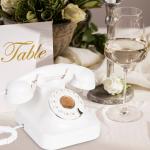 Stylish Wedding Guest Book Phone Rechargeable Power Vintage Phone Recorder For