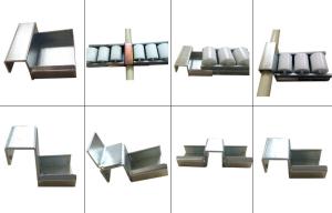 China Steel Welded Heavy Duty Slide Tracks Connecting 60mm 85mm Placon Roller factory