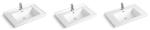Easy Clean Ceramic Body Art Wash Basins 100 Cm Rectangular Countertop Bathroom