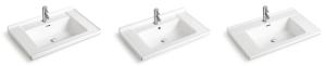 China Easy Clean Ceramic Body Art Wash Basins 100 Cm Rectangular Countertop Bathroom Sinks factory