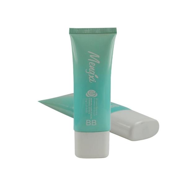 custom logo eco oem body lotion private label flat plastic cosmetic squeeze soft
