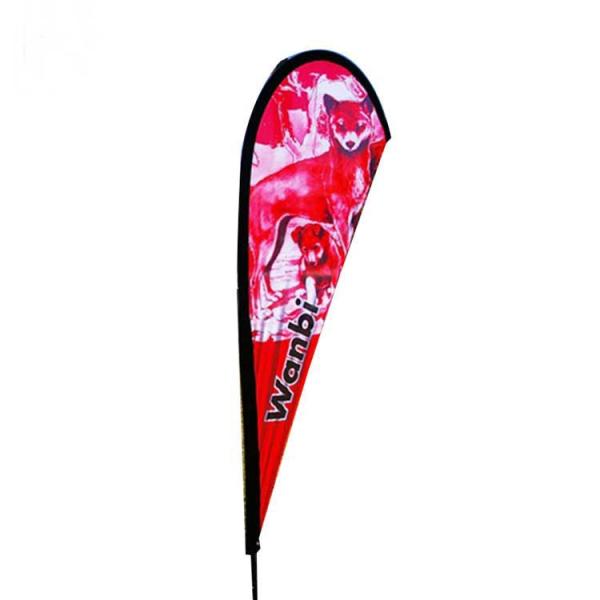 China Polyester Printed Teardrop Banners Display Flags For Advertising Customized factory