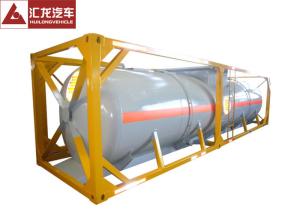 China 40 Ft Bulk Chemical Tanks Aluminum Alloy Covered Environmental Friendly factory