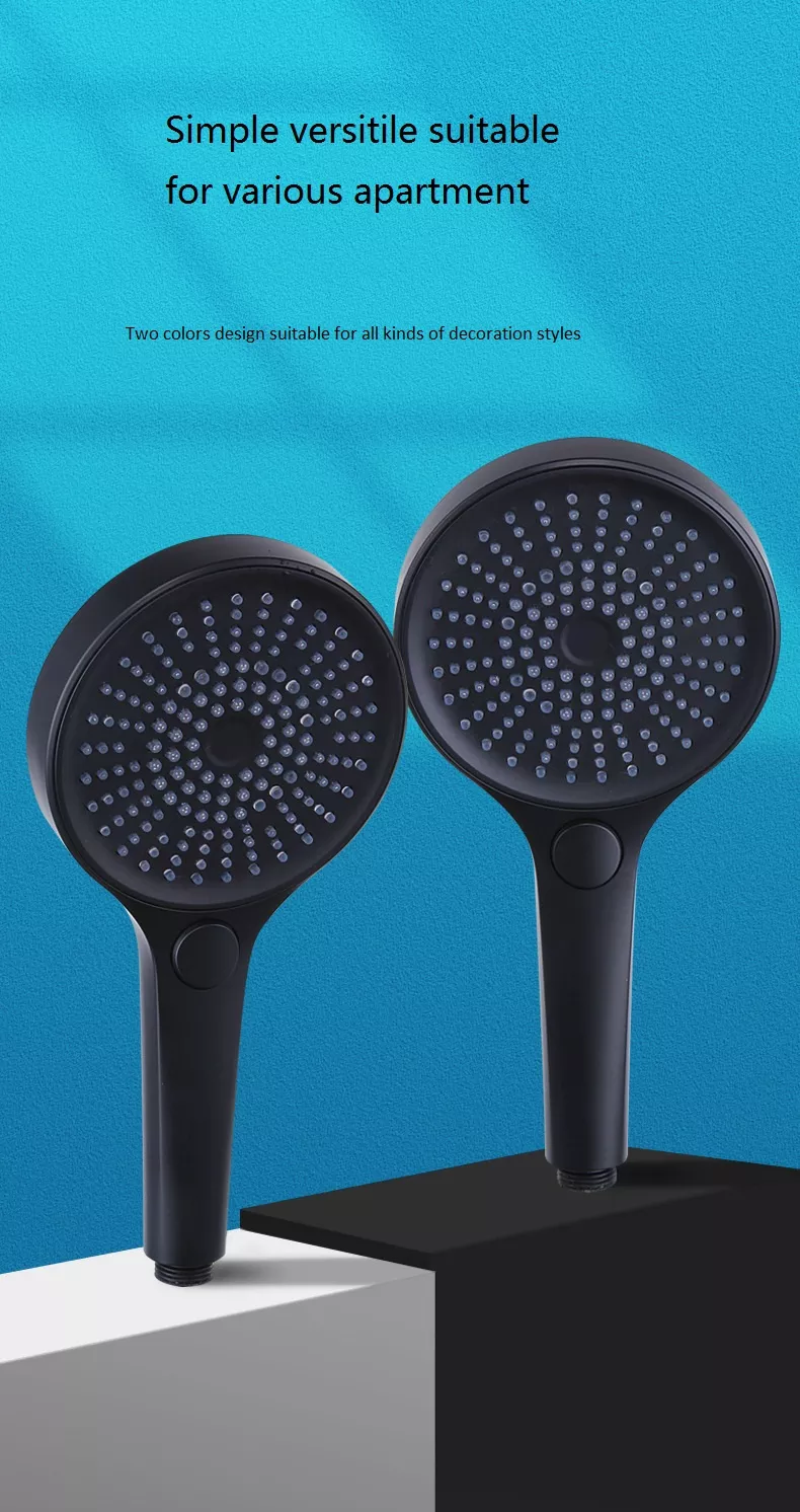 Contemporary Design Single Handle Matte Black Handheld Hand Shower Head For Bathroom