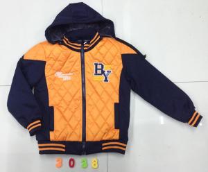 China 3038 boy's padding jackets stock(coats,tops,children's clothing,children's garments,jacket factory
