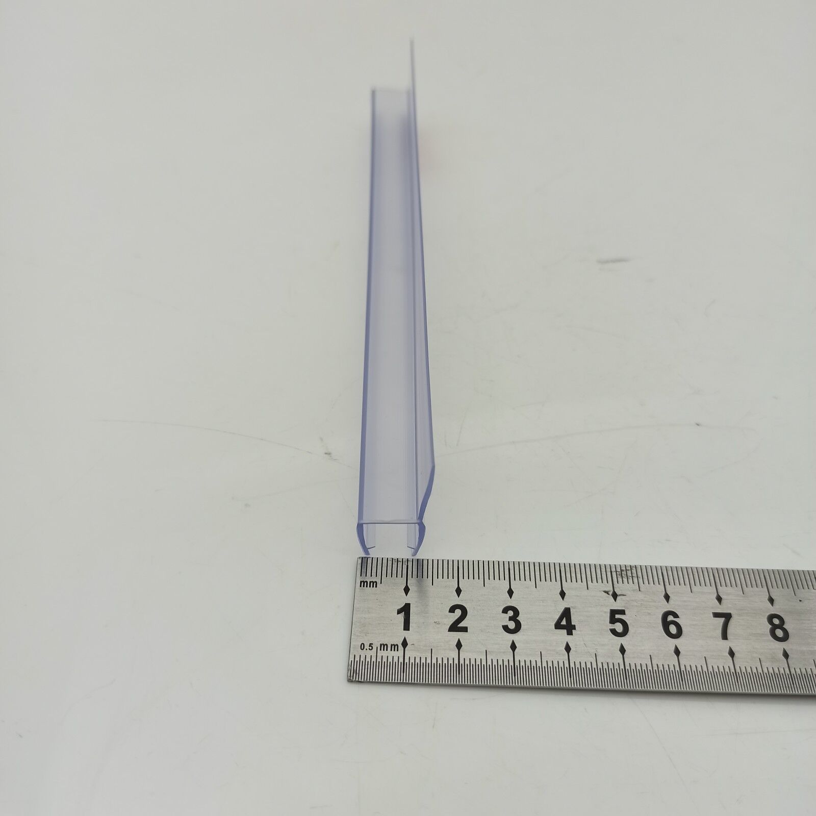 6-12mm Glass Compatible 180 Degree PVC Rubber H Channel Bottom Glass Shower Seal Door Strip