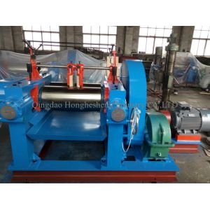 China Manual Two Rolls Open Mill Rubber Mixing 10 Inches Roller factory