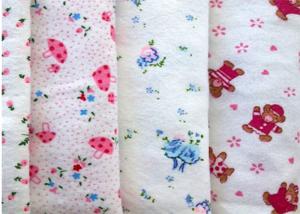 China Baby Blanket Printed Pattern 21*10 100 Cotton Flannel Fabric factory