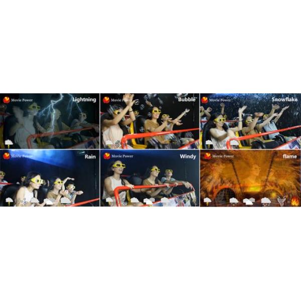 VR Dynamic Cinema Movie VR XD Theater Solution Fiberglass & Steel Material