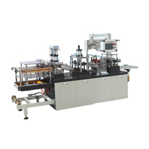 High Precision Plastic Lid Forming Machine With PLC Control 450mm Width