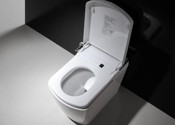 Ceramic Electric ABS Bathroom Smart Toilet Square Shape Automatic Siphonic
