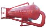Red Color 5 Inch Inlet Well Drilling Mud Gas Separator