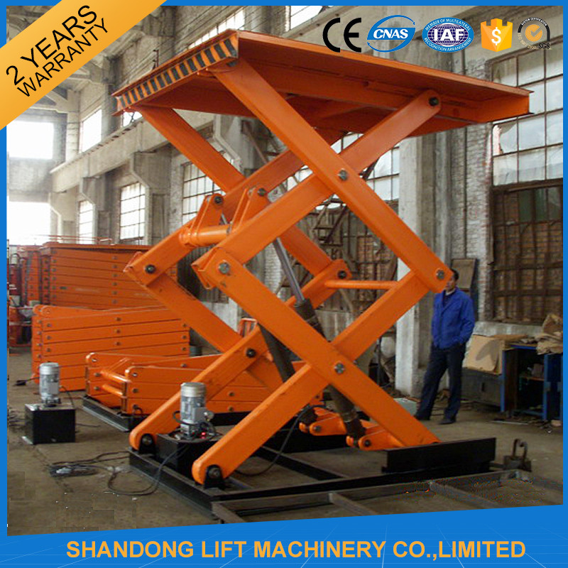 Electro Hydraulic Scissor Lift Table with Explosion Proof Safety Device 2500kgs Loading capacity