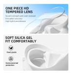 Single Lens Scuba Snorkel Mask Diving Goggles Black White Purple