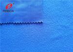 Brushed Clinquant Flannelette Blue Velvet Fabric 100% Polyester For Uniform