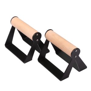 China Home Gym Fitness ExerciseWood Push Up Stand Bar Portable factory