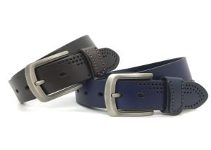 China Heavy Duty Italian Leather Causal Dress Belt For Men With Single Prong Buckle factory