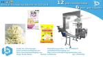 Popcorn snack automatic packaging machine full set stainless steel frame