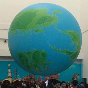China Hot Sale Space Theme Party Decoration Large PVC Inflatable Planet for Decoration factory