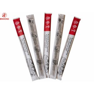 China Disposable 21cm Chinese Bamboo Chopsticks ISO9001 With Full Paper Packing factory