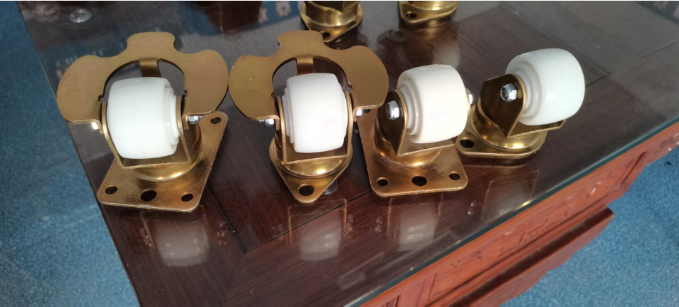 Industrial Heavy Duty Nylon Caster Wheels 58mm 35mm For Airport Baggage Carts