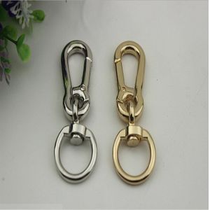China Bag hardware products 20 mm gold & nickel metal swivel eye bolt zinc snap hook on sale