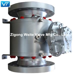 China 10x8'' Reduced Bore Ball Valve Metal Sealed 300LB High Temperature Resistant factory