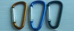 Promotional gifts aluminium D-shaped camping carabiner different colors
