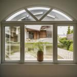 Style French Bottom Hung Casement Windows Aluminium Windproof