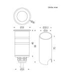 IP67 Outdoor LED In Ground Up Light 1x1.5W Mono RGB RGBW