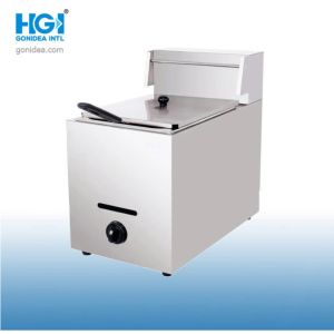 Countertop Stainless Steel Gas Deep Fryer 6L With Fryer Basket