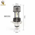 12V Metal White H4 LED Bulb With Fan Motorcycle Interior Light