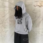 2025 New Design Vest Hoodie Custom Heavyweight 100% Cotton Printed Vintage