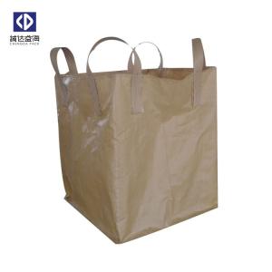 China High Strength Jumbo Bulk Bags 500KG 1000KG Beige Color Virgin Polypropylene Material factory
