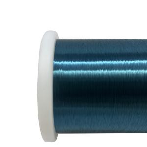 China Awg 42.5 Colored Blue Enameled Copper Winding Wire 0.06mm Insulated factory