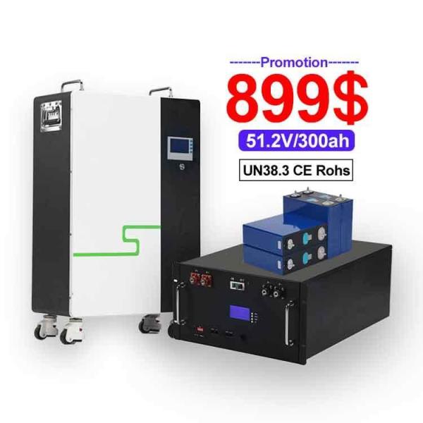 Wall Mounted 48V 51.2V 280ah 300ah 304ah 320ah Hybrid Solar Battery Energy