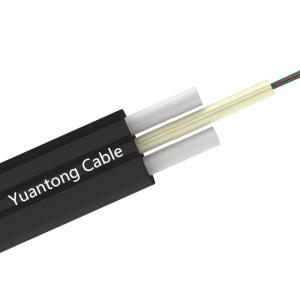 China Outdoor Aerial Gfrp 12 Core Fiber Cable Flat FTTH Fiber Drop Cable factory