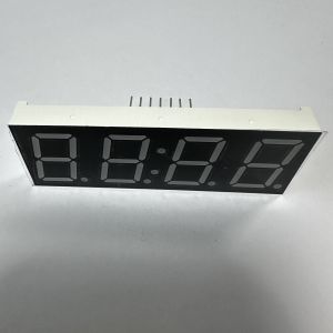 High-Visibility Ultra Red 4-Digit LED Clock Display Unit