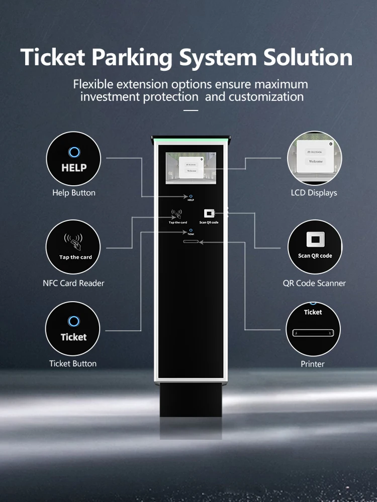 Enhanced Ticket Validation Kiosk for Parking Management System Realpark 9