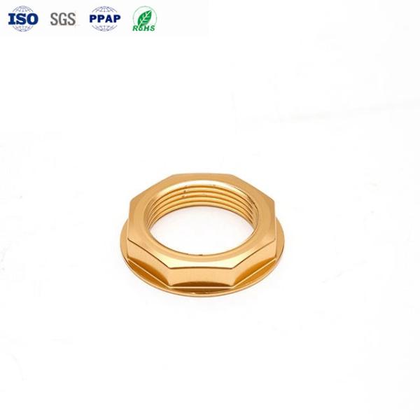 China Custom CNC Aluminum Nuts M0.8-M12 with Anodizing ISO9001 factory