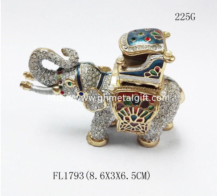 Elephant jewelry boxes rhinestone animal gift box for jewelry wedding gift